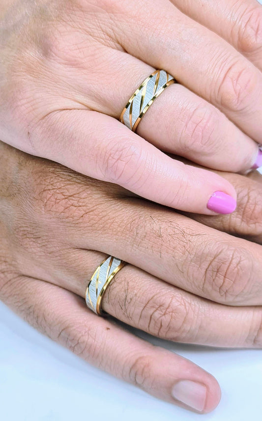 Alianza bicolor, 6mm ancho