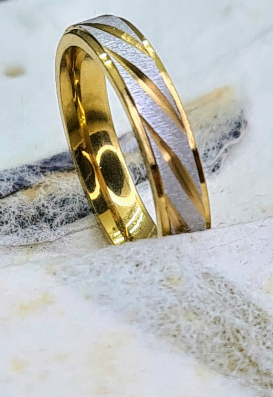 Alianza bicolor, 4mm ancho