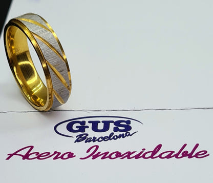 Alianza de acero inoxidable junto a imagen de marca Gus Barcelona.