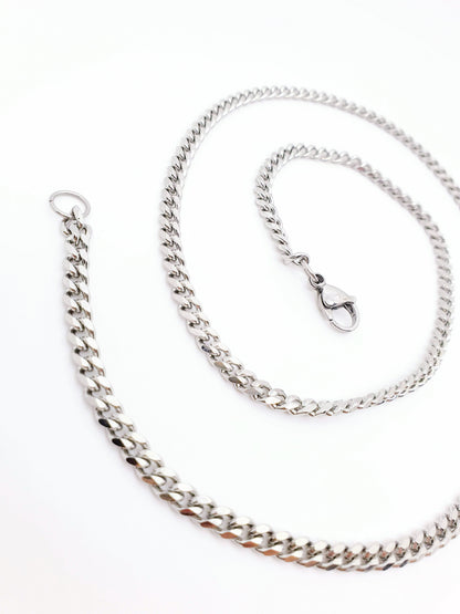 Curb chain or Cuban chain, 2 widths