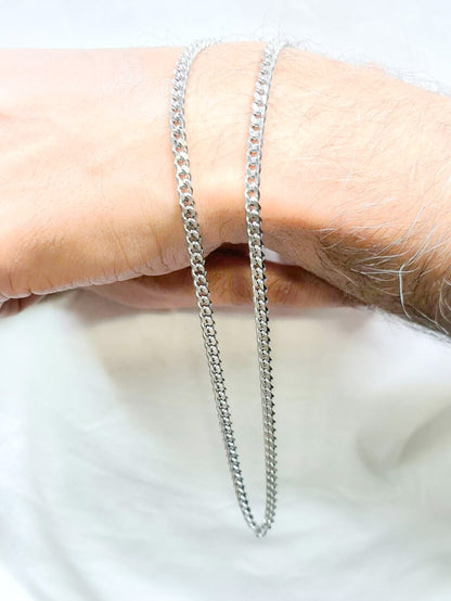 Curb chain or Cuban chain, 2 widths