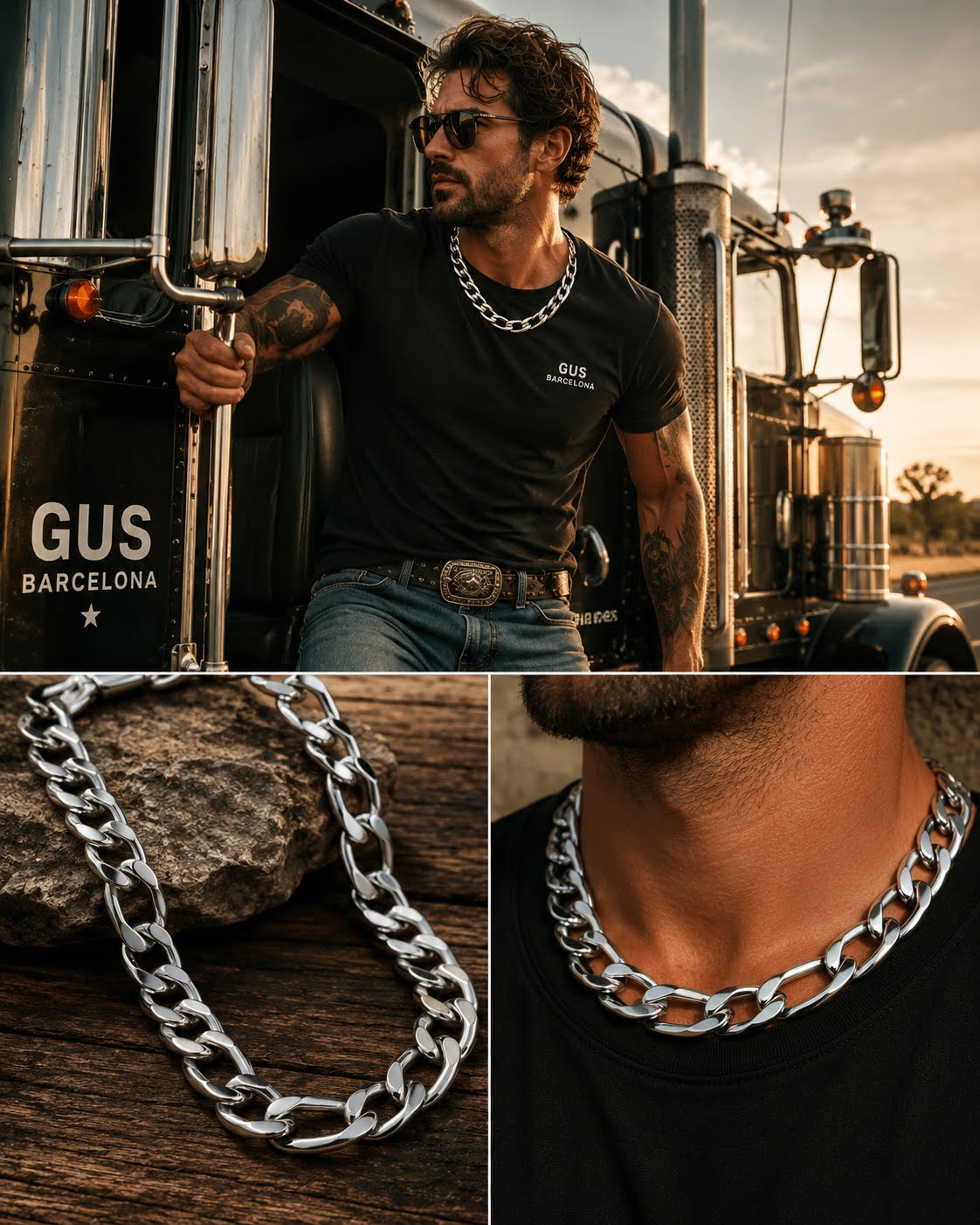 Figaro model chain, 4 widths, unisex 