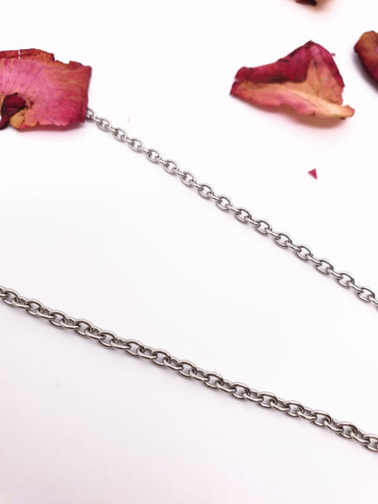 Fine forced link chain, 3 widths 