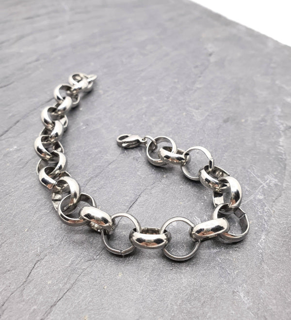 Cadena Rolo de Acero Inoxidable 10mm | Pulsera o Collar a Medida