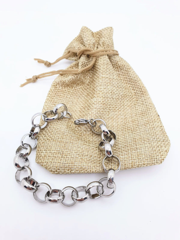Cadena Rolo de Acero Inoxidable 10mm | Pulsera o Collar a Medida