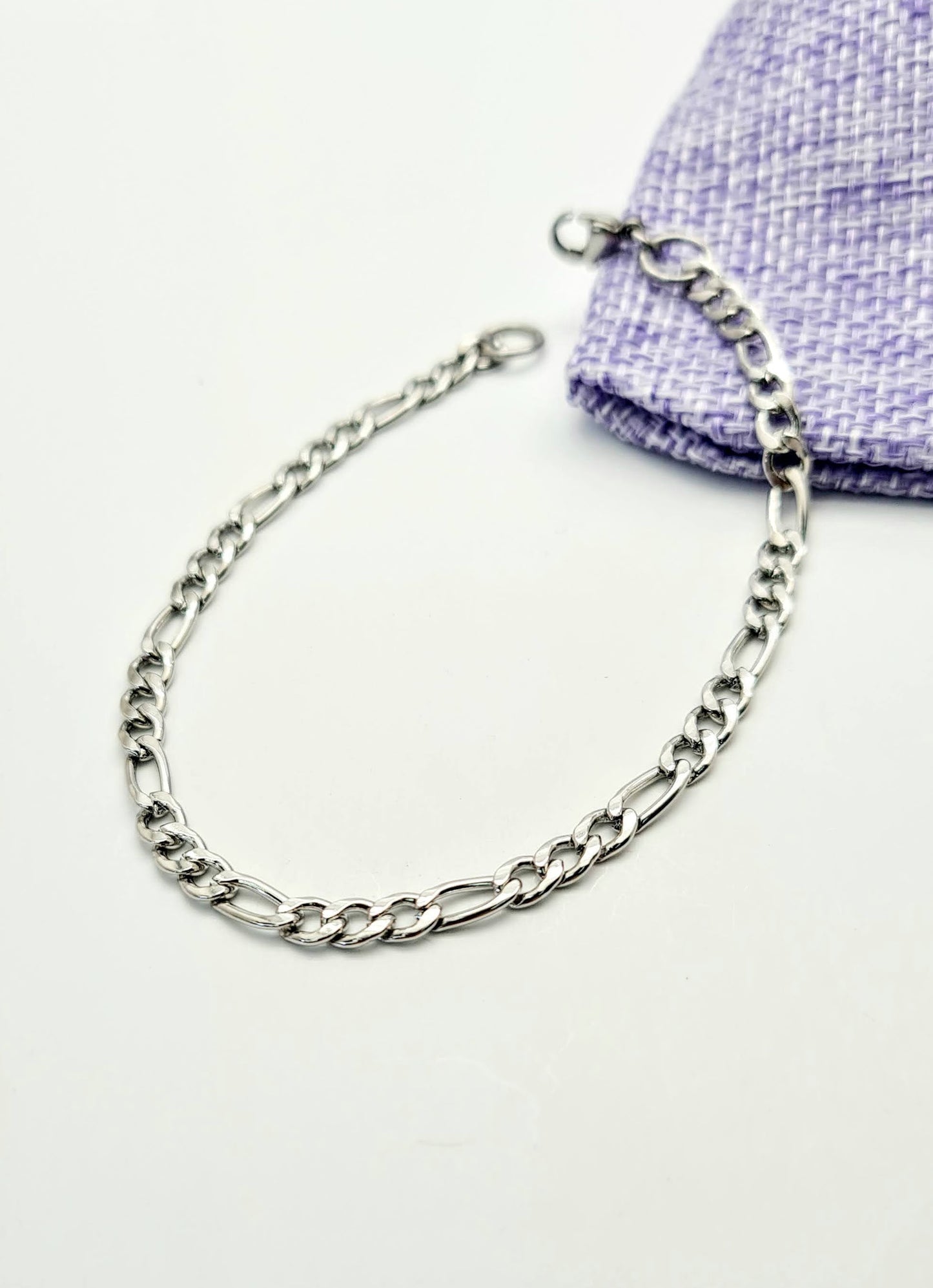 Cadena y pulsera Fígaro 4mm | Acero Inoxidable