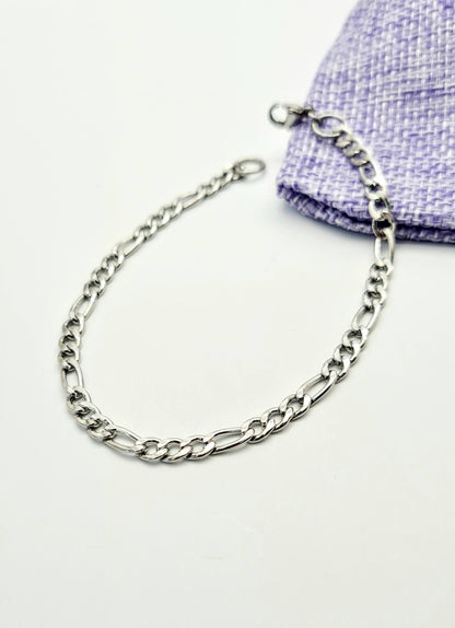 Cadena y pulsera Fígaro 4mm | Acero Inoxidable