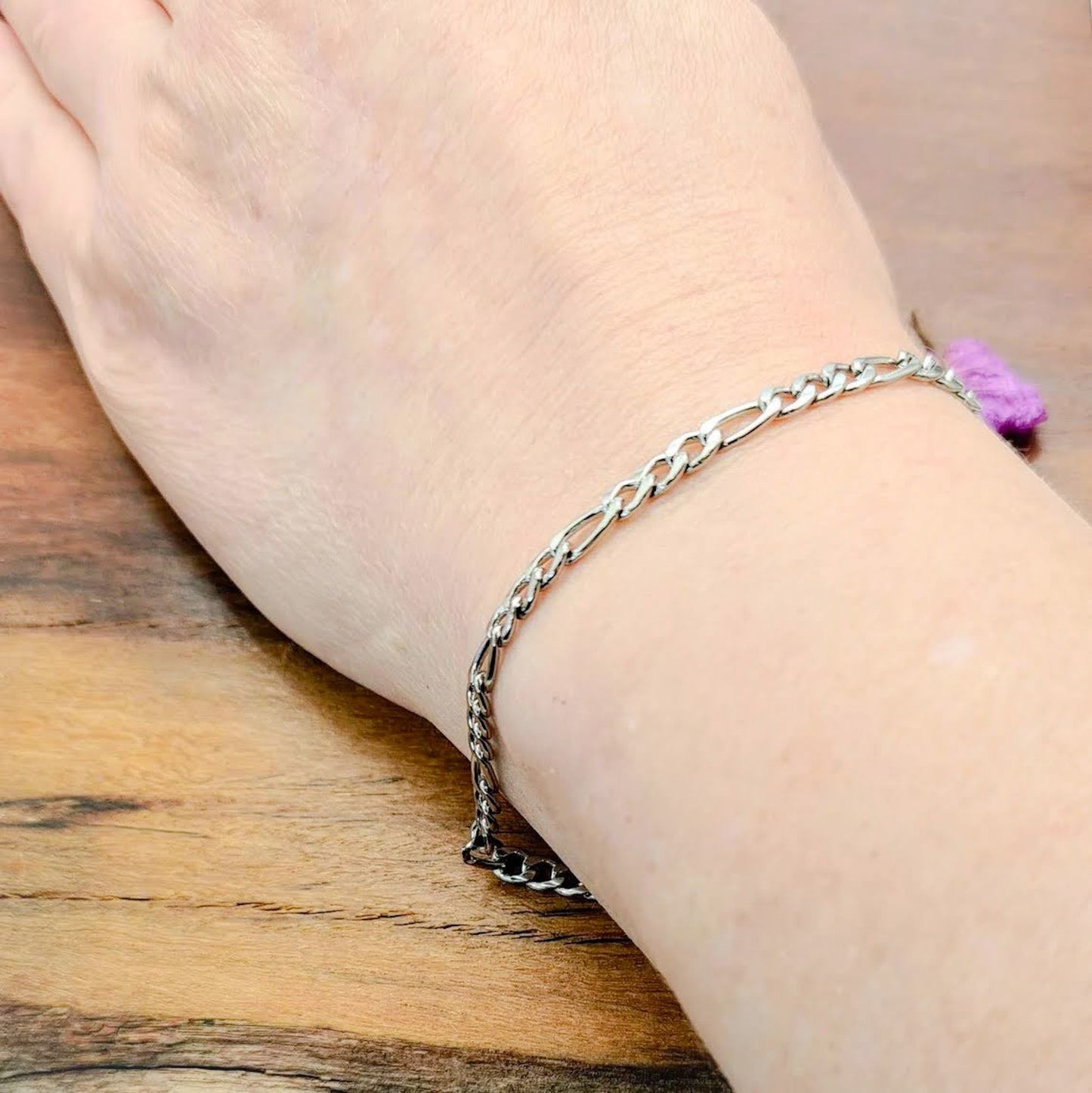 Cadena y pulsera Fígaro 4mm | Acero Inoxidable