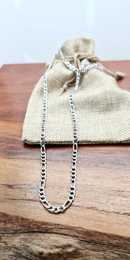 Cadena y pulsera Fígaro 5mm | Acero Inoxidable