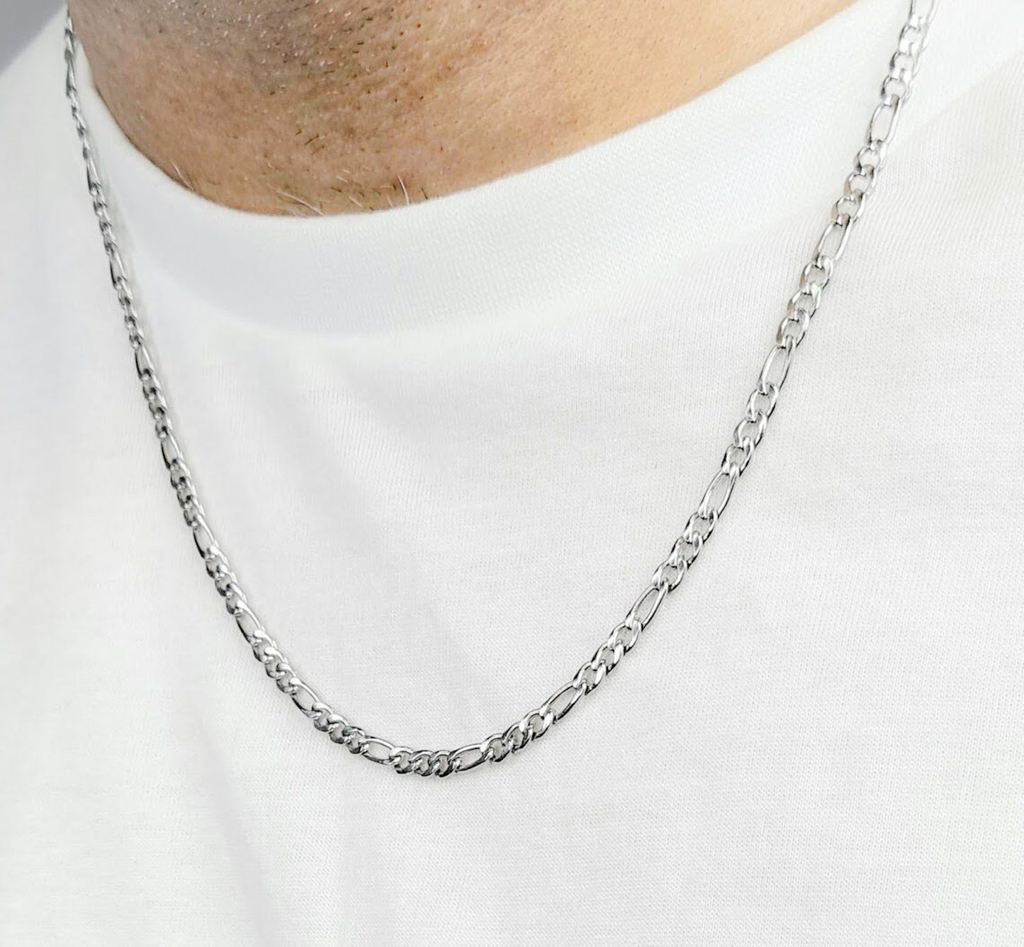Cadena y pulsera Fígaro 5mm | Acero Inoxidable