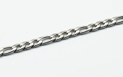 Cadena y pulsera Fígaro 7mm | Acero Inoxidable
