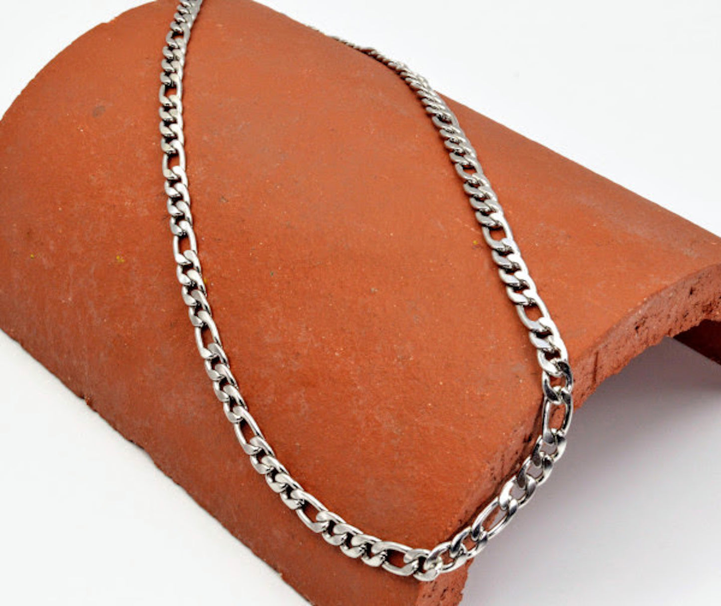 Cadena y pulsera Fígaro 7mm | Acero Inoxidable