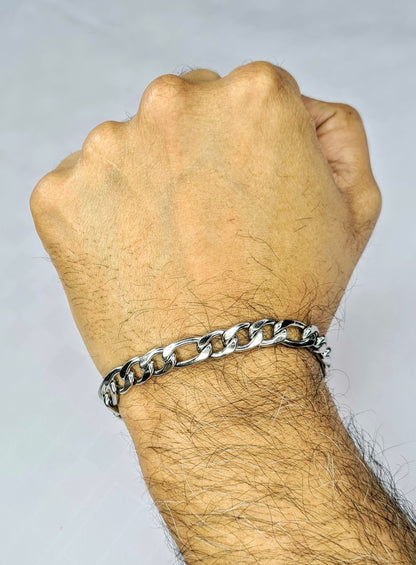 Cadena y pulsera Fígaro 9mm | Acero Inoxidable