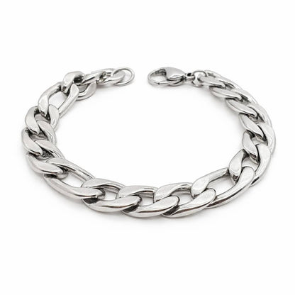 Cadena y pulsera Fígaro 11mm | Acero Inoxidable