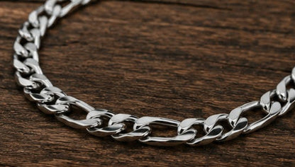 Cadena y pulsera Fígaro 11mm | Acero Inoxidable