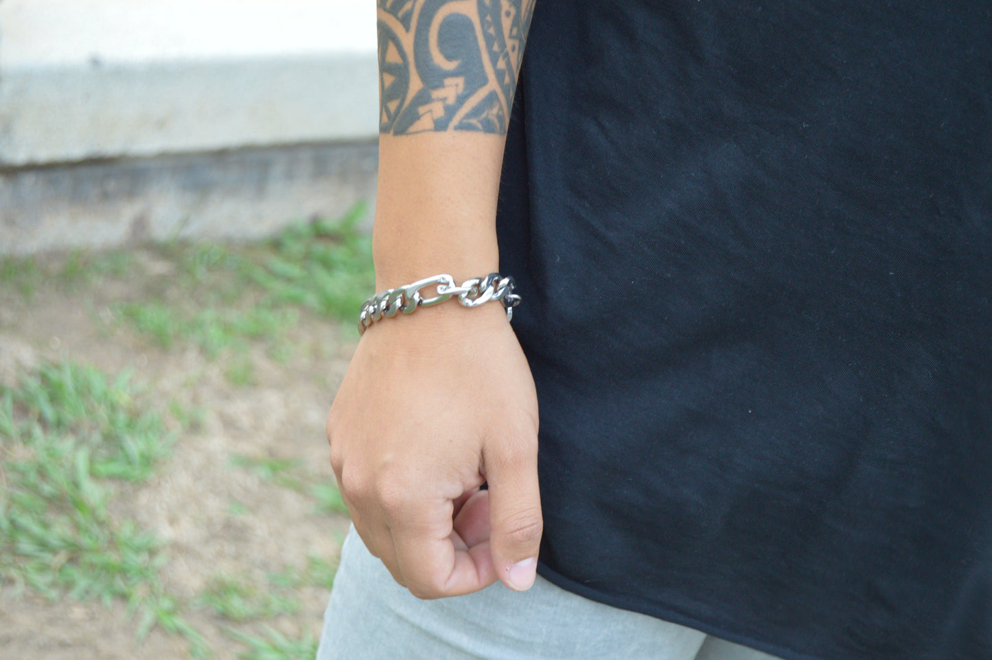 Cadena y pulsera Fígaro 11mm | Acero Inoxidable