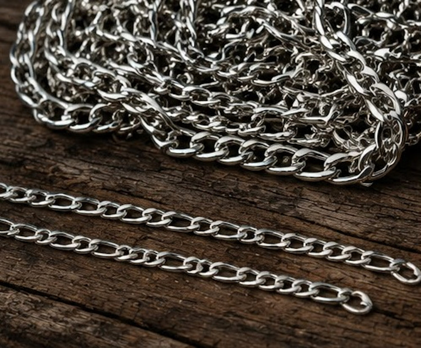 Cadena y pulsera Fígaro 5mm | Acero Inoxidable