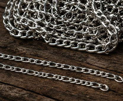 Cadena y pulsera Fígaro 5mm | Acero Inoxidable