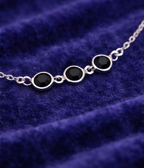 Pulsera de cristales en acero inoxidable | pulsera fina elegante mujer | Gus Barcelona