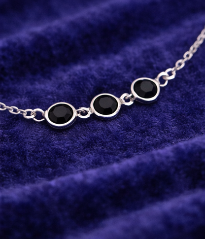 Pulsera de cristales en acero inoxidable | pulsera fina elegante mujer | Gus Barcelona